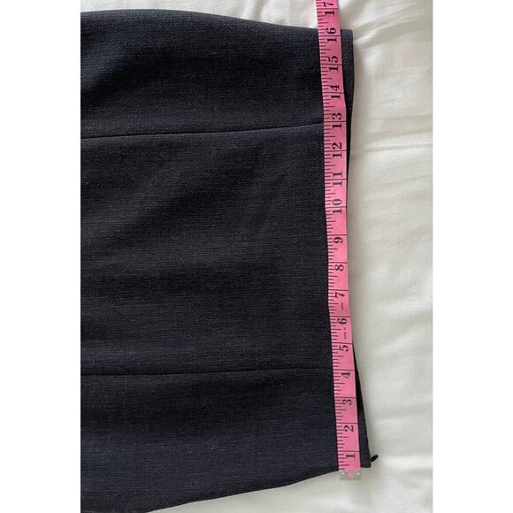 Zara Basics Pencil Skirt Women’s Size L Gray Career Side Zip Back Slit - Picture 7 of 8
